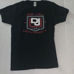 Black Def Jam University T-Shirt by Classic Girl